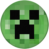 Тарелка "Пиксельный монстр" зеленый  7"/18 см 6 шт./77418